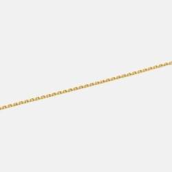 Pre Owned Van Cleef & Arpels Vintage Alhambra Mother of Pearl 18k Yellow Gold Necklace