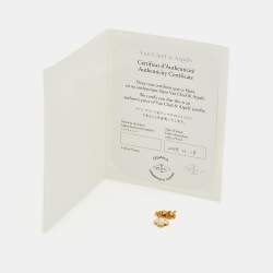 Pre Owned Van Cleef & Arpels Vintage Alhambra Mother of Pearl 18k Yellow Gold Necklace