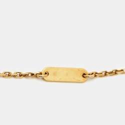 Pre Owned Van Cleef & Arpels Vintage Alhambra Malachite 18k Yellow Gold Necklace