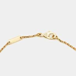 Pre Owned قلادة فان كليف & أربلز فينتاج ألامبرا مالاكيت ذهب أصفر عيار 18