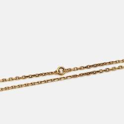 Pre Owned Van Cleef & Arpels Lucky Alhambra Butterfly Mother of Pearl 18k Yellow Gold Necklace