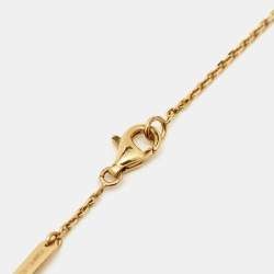 مملوكة مسبقًا Van Cleef & Arpels Vintage Alhambra Onyx 18k Yellow Gold Necklace