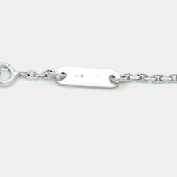 Pre Owned Van Cleef & Arpels Sweet Alhambra Diamonds 18k White Gold Bracelet