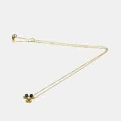 Pre Owned Van Cleef & Arpels Frivole Mini 18K Yellow Gold Diamond Necklace