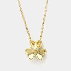 Pre Owned Van Cleef & Arpels Frivole Mini 18K Yellow Gold Diamond Necklace