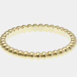 Pre Owned Van Cleef & Arpels Perlee Mini 18K Yellow Gold Ring EU 52
