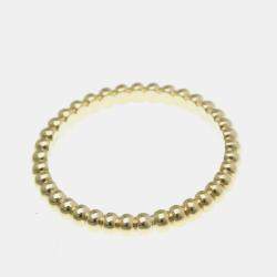 Pre Owned Van Cleef & Arpels Perlee Mini 18K Yellow Gold Ring EU 52
