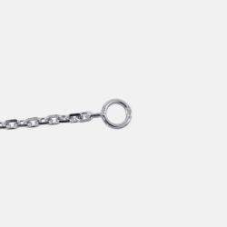 Pre Owned Van Cleef & Arpels Limited Edition Vintage Alhambra 18K White Gold Diamond Necklace