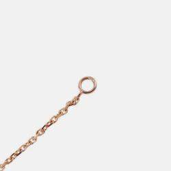 Pre Owned Van Cleef & Arpels Vintage Alhambra 18K Rose Gold and Grey Mother of Pearl  Pendant Necklace 