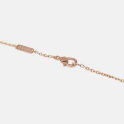Pre Owned Van Cleef & Arpels Vintage Alhambra 18K Rose Gold and Grey Mother of Pearl  Pendant Necklace 
