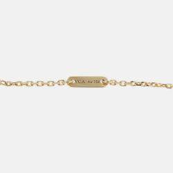 Pre Owned Van Cleef & Arpels Sweet Alhambra Butterfly 18K Yellow Gold, Mother of Pearl Necklace