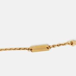 Pre Owned Van Cleef & Arpels Lucky Alhambra Butterfly Mother of Pearl 18k Yellow Gold Necklace