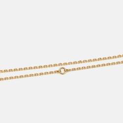 Pre Owned Van Cleef & Arpels Lucky Alhambra Butterfly Mother of Pearl 18k Yellow Gold Necklace