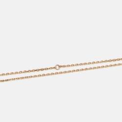 Pre Owned Van Cleef & Arpels Magic Alhambra Grey Mother of Pearl 18k Rose Gold Necklace