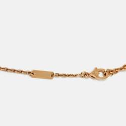 Pre Owned Van Cleef & Arpels Magic Alhambra Grey Mother of Pearl 18k Rose Gold Necklace