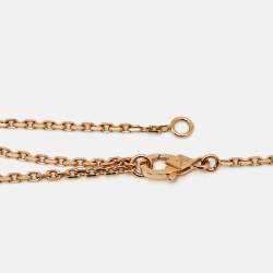 Pre Owned Van Cleef & Arpels Magic Alhambra Grey Mother of Pearl 18k Rose Gold Necklace