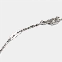 Pre Owned Van Cleef & Arpels Magic Alhambra Diamonds 18k White Gold Necklace