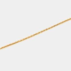 Pre Owned Van Cleef & Arpels Vintage Alhambra Onyx 18k Yellow Gold Pendant Necklace