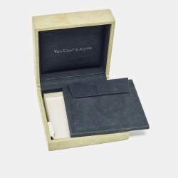 Pre Owned Van Cleef & Arpels Perlée Signature 18k White Gold Bracelet XS