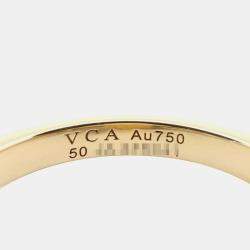 مملوكة مسبقًا خاتم فان كليف أند أربلز فينتاج الحمدية مالاكيت ماسي ذهب أصفر عيار 18 مقاس 50