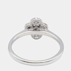 Pre Owned خاتم فان كليف & أربلز سويت ألهامبرا ألماس ذهب أبيض عيار 18 EU 53