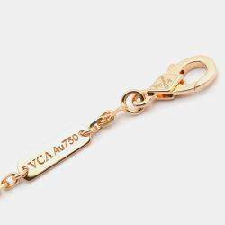 مملوكة مسبقًا سوار فان كليف & آربلز لاكي سبرينج جناح مفتوح ذهب وردي عيار 18 وكارنيليان