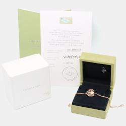 مملوكة مسبقًا سوار فان كليف & آربلز لاكي سبرينج جناح مفتوح ذهب وردي عيار 18 وكارنيليان