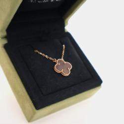 Pre Owned قلادة فان كليف آند أربلز فينتاج ألهامبرا لؤلؤة أم 