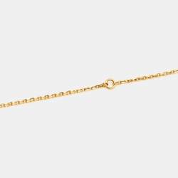 مملوكة مسبقًا Van Cleef & Arpels Vintage Alhambra Malachite 18k Yellow Gold Necklace