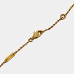 Pre Owned Van Cleef & Arpels Frivole Diamond 18k Yellow Gold Necklace