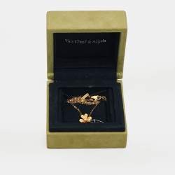 Pre Owned Van Cleef & Arpels Frivole Diamond 18k Yellow Gold Necklace