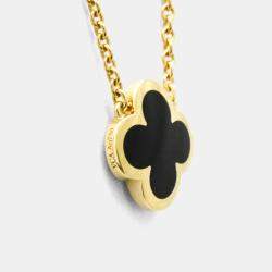 مملوكة مسبقًا قلادة فان كليف & آربلز بيور ألهامبرا ذهب أصفر عيار 18 بحلية قلادة