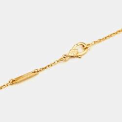 Pre Owned قلادة فان كليف أند آربلز فينتاج ألهمبرا عرق اللؤلؤ ذهب أصفر عيار 18