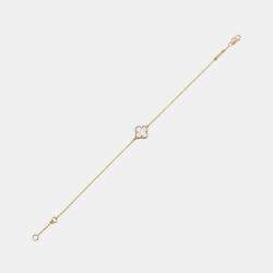 Pre Owned سوار فان كليف آند أربلز حلوى ألهامبرا صدفة لؤلؤ ذهب أصفر عيار 18