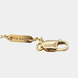 Pre Owned سوار فان كليف آند أربلز حلوى ألهامبرا صدفة لؤلؤ ذهب أصفر عيار 18