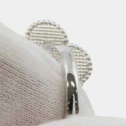 مملوكة مسبقًا 18K White Gold and Mother of Pearl Magic Alhambra Between the Finger Ring