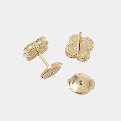 مملوكة مسبقًا Van Cleef & Arpels Sweet Alhambra Yellow Gold, Mother of Pearl Earring