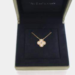 Pre Owned قلادة فان كليف آند أربلز فينتاج ألهامبرا ألماس