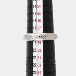 Pre Owned Van Cleef & Arpels Senior Tulle Platinum Ring EU 58