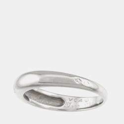 Pre Owned Van Cleef & Arpels Senior Tulle Platinum Ring EU 58