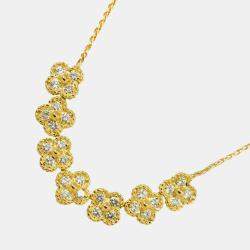 مملوكة مسبقًا Van Cleef & Arpels Alhambra 18K Yellow Gold 1.51ct Diamond Necklace