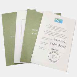 Pre Owned Van Cleef & Arpels Tendremont Platinum Ring EU 55