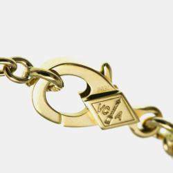 Pre Owned Van Cleef & Arpels Pure Alhambra 18K Yellow Gold Pendant Necklace