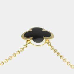 Pre Owned Van Cleef & Arpels Pure Alhambra 18K Yellow Gold Pendant Necklace
