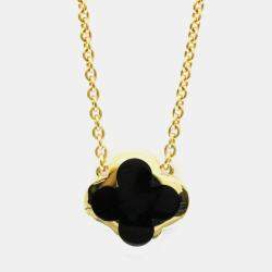 Pre Owned Van Cleef & Arpels Pure Alhambra 18K Yellow Gold Pendant Necklace