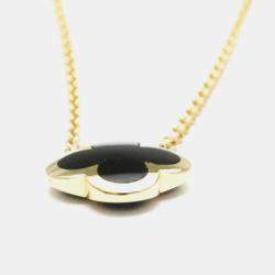 Pre Owned Van Cleef & Arpels Pure Alhambra 18K Yellow Gold Pendant Necklace