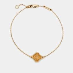 مملوكة مسبقًا سوار فان كليف أند أربلز سويت ألامبرا مطروق ذهب وردي عيار 18