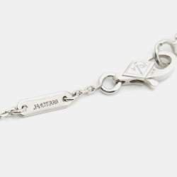 Pre Owned Van Cleef & Arpels Frivole Diamond 18k White Gold Mini Model Bracelet