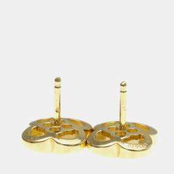 مملوكة مسبقًا Van Cleef & Arpels Pure Alhambra 18K Yellow Gold and Mother of Pearl Earrings