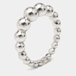 مملوكة مسبقًا Van Cleef & Arpels Perlee Pearls Oversized 18K White Gold Ring 52 